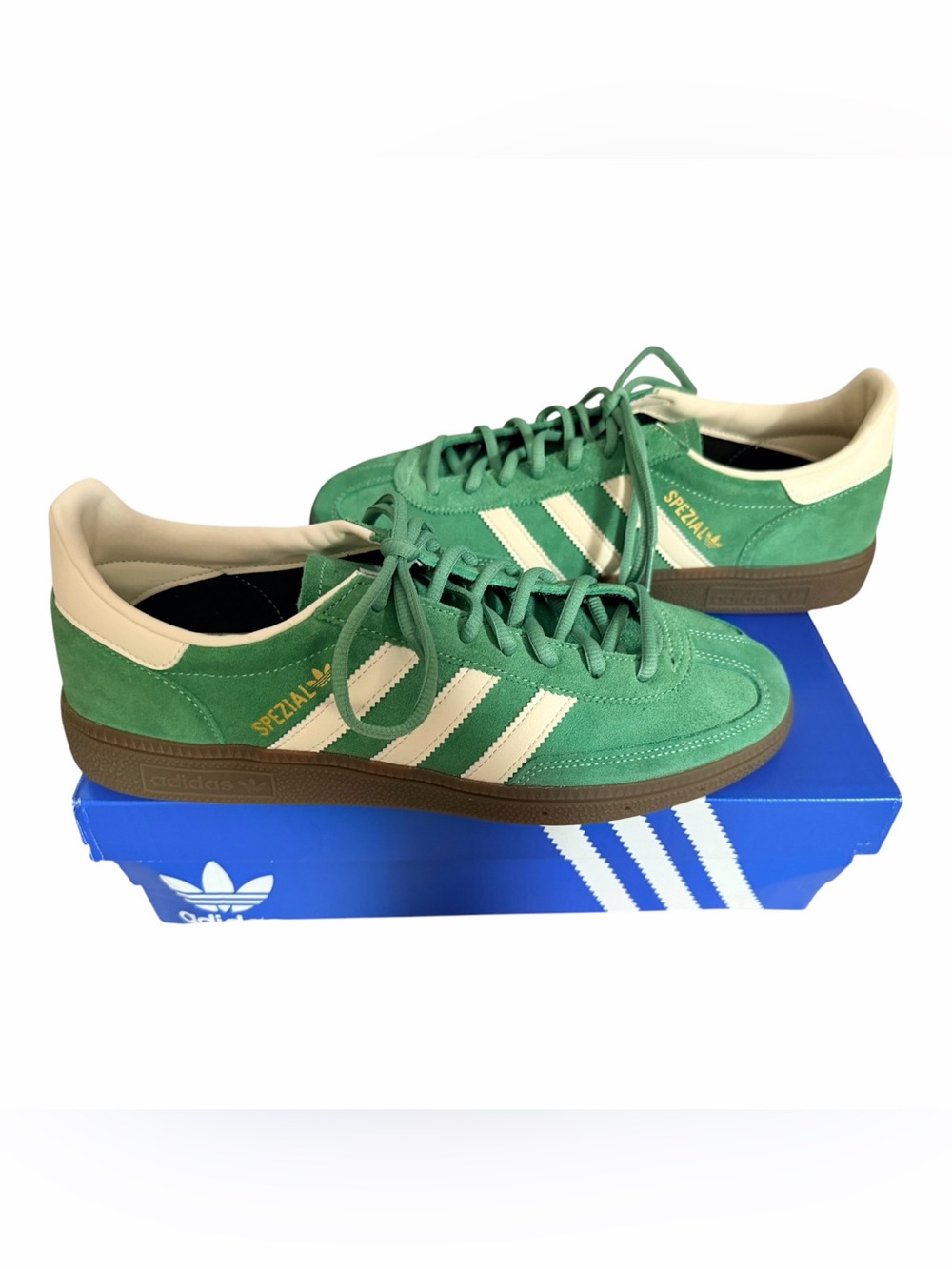 Adidas Handball Spezial IG6192 Green Cream Gum Sneakers Men’s 10 NWT - Picture 4 of 13